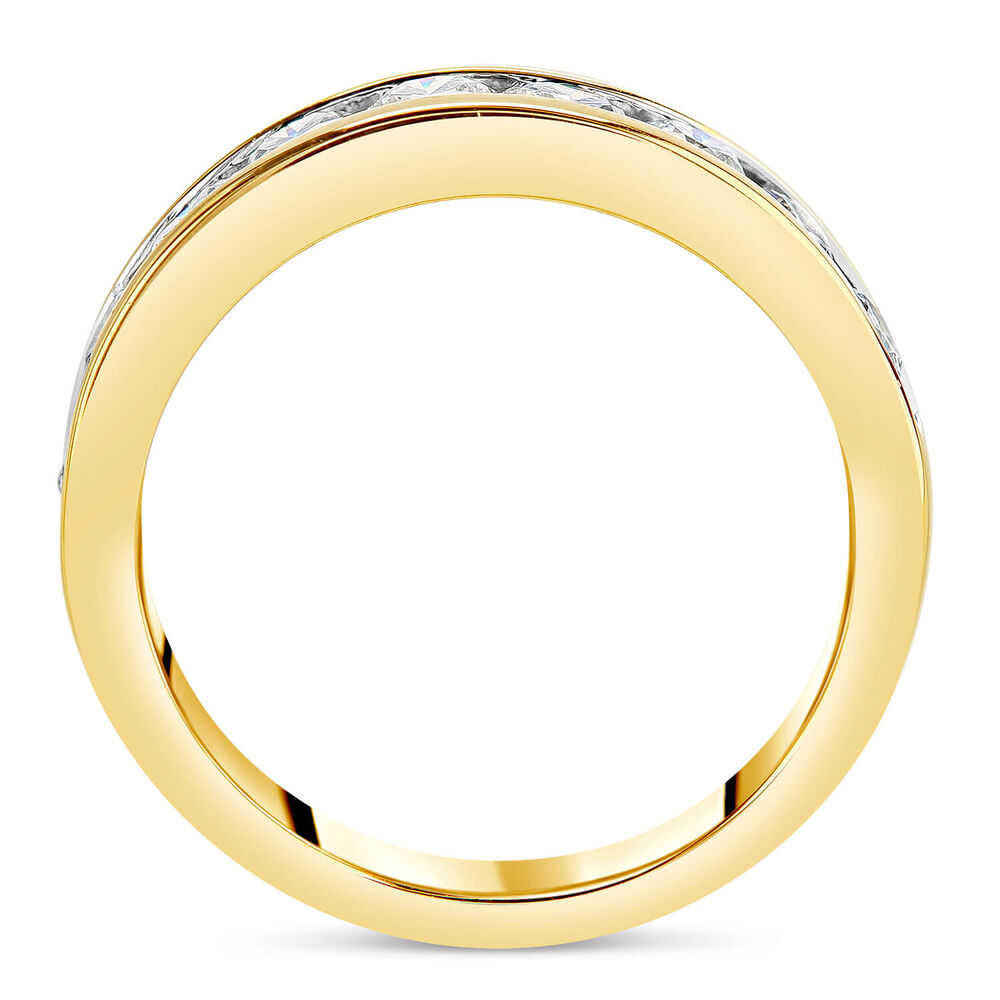 18ct gold 1.00 carat diamond channel set eternity ring image number 2