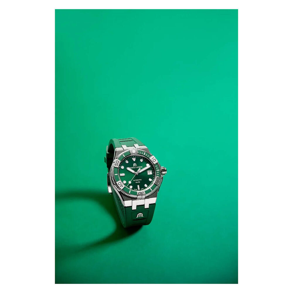 Maurice Lacroix Aikon Venturer 38 Automatic Green Dial Bracelet & Strap Set Watch image number 2
