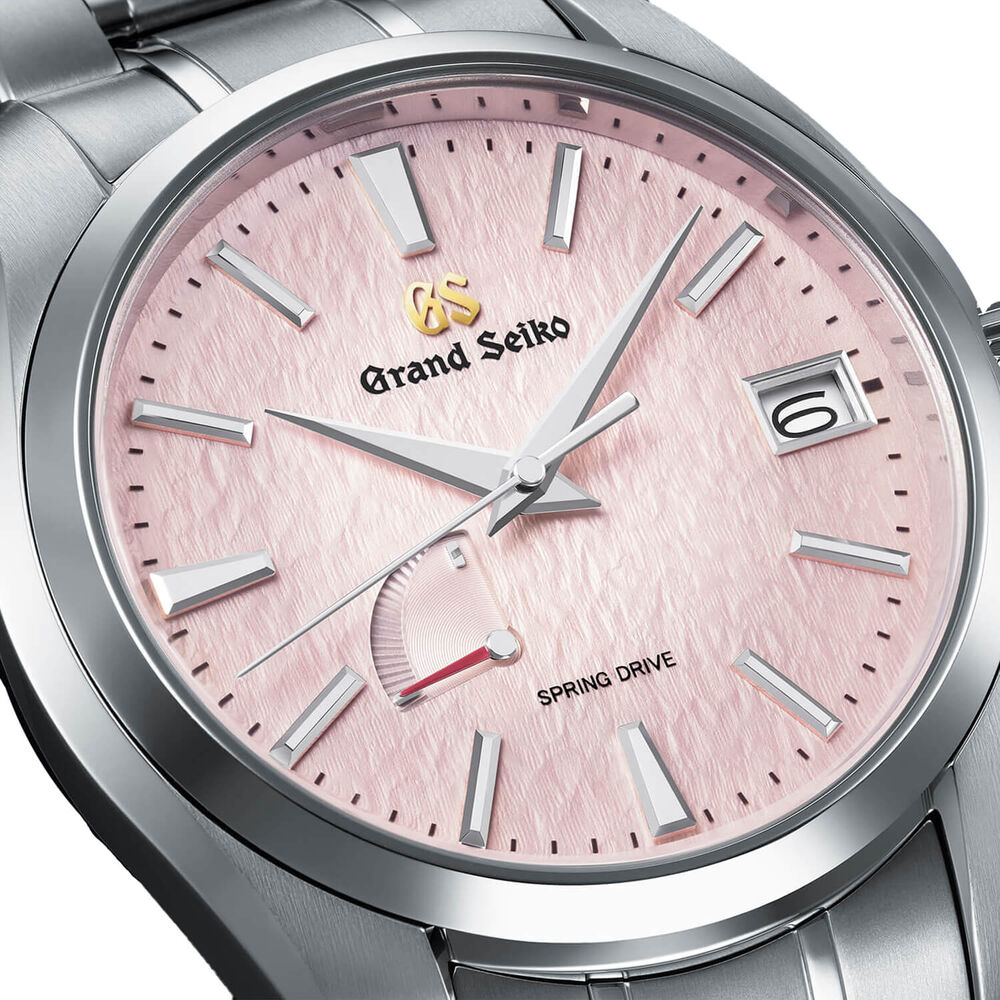 Grand Seiko 'Pink Snowflake' Spring Drive 20th Anniversary Limited Edition 41mm Dial Bracelet Watch image number 2