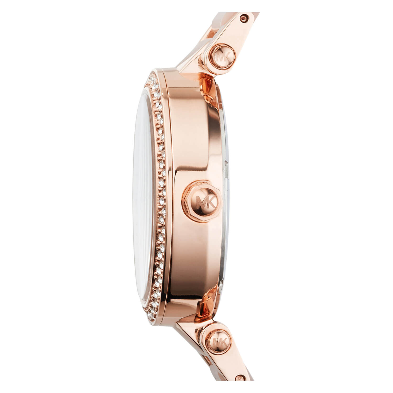 Michael Kors Parker Stone Set Rose Gold PVD Bracelet Watch