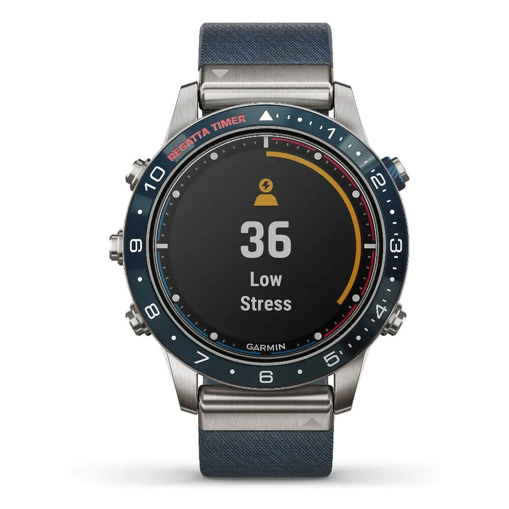 Garmin MARQ Captain Jacquard-Weave Strap GPS Smartwatch image number 1