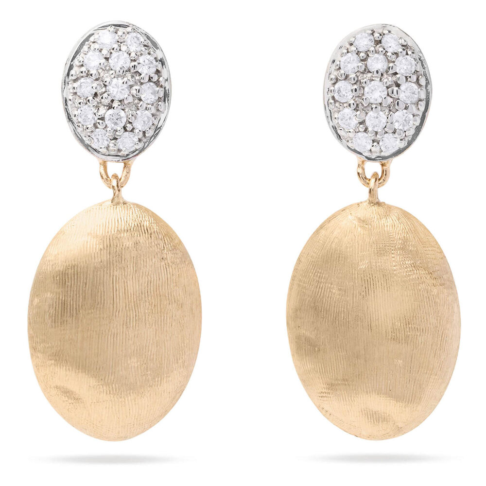 Marco Bicego Siviglia 18ct Yellow Gold 0.2ct Diamond Drop Earrings