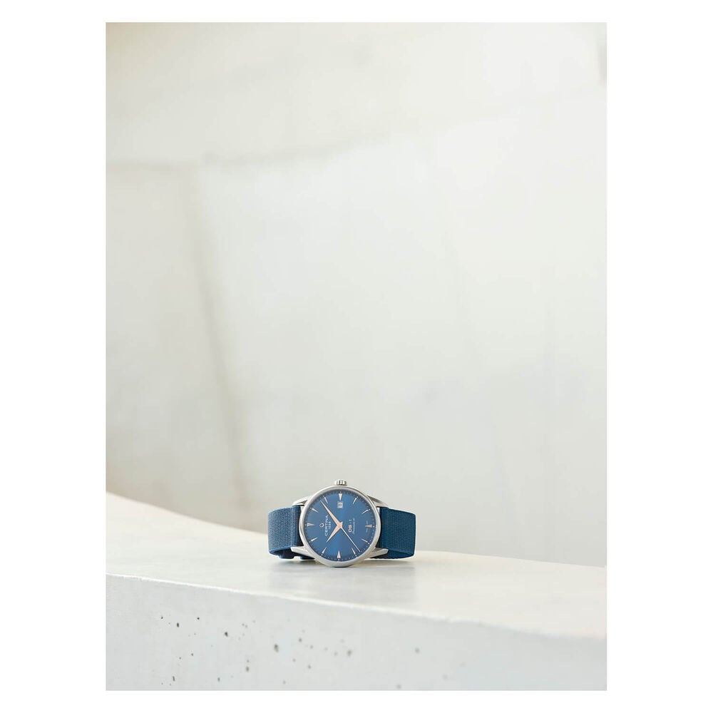 Certina DS-1 Powermatic 40mm Blue Dial Steel Case Bracelet Watch image number 8