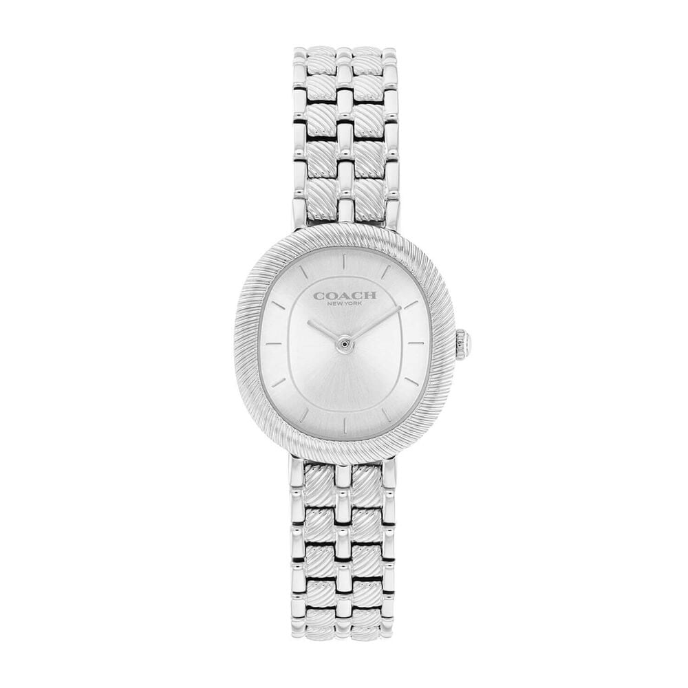 Coach Harlow 23.8mm Silver Dial Steel Bracelet Watch