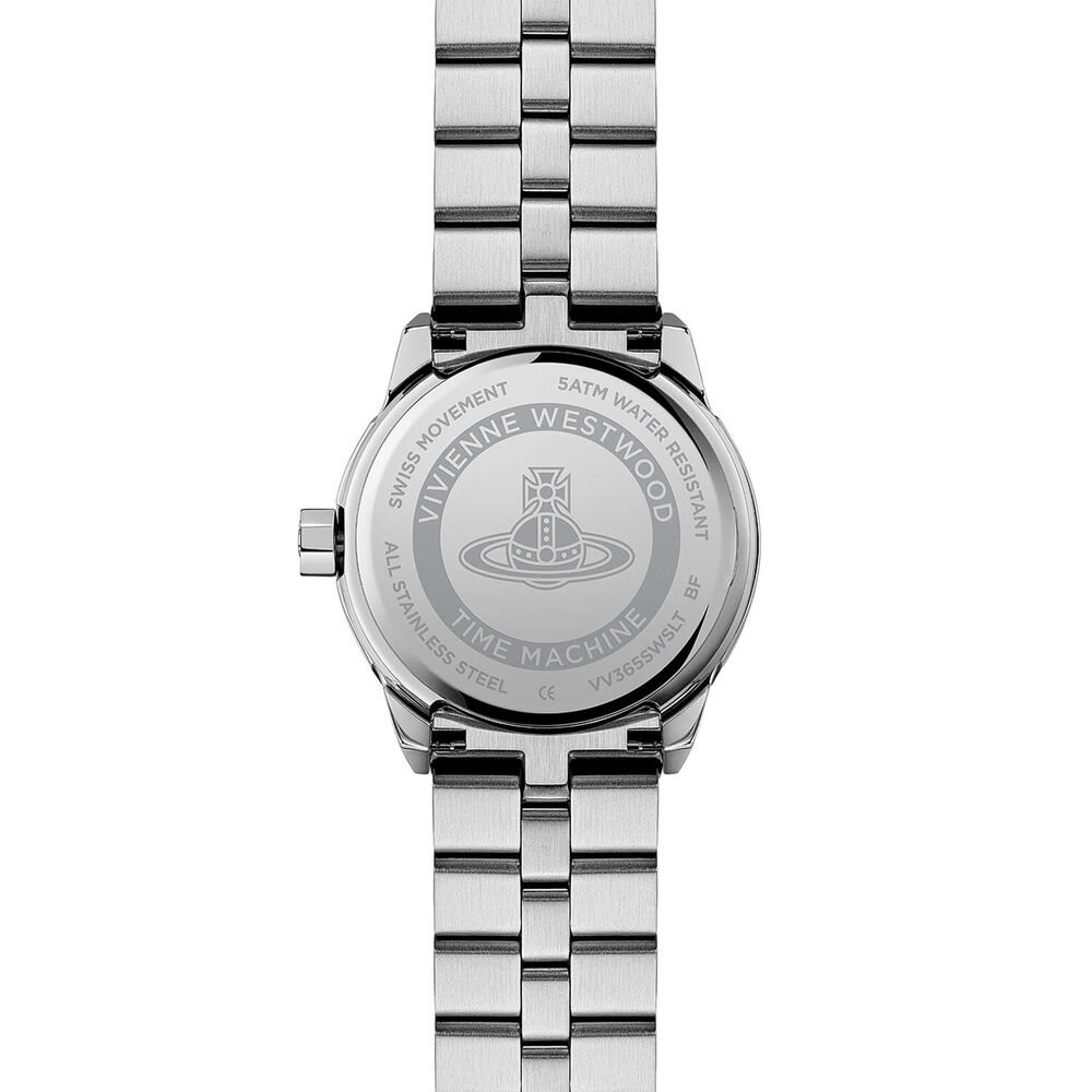 Vivienne Westwood Trellick 30mm Silver Dial Tortoiseshell Bezel Steel Bracelet Watch