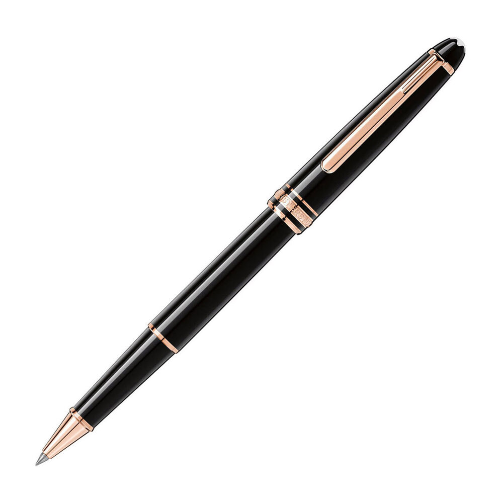 Montblanc Meisterstuck Classique rose gold-coated resin rollerball pen