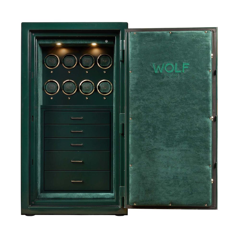 WOLF Atlas 8pc Watch Winder & Jewellery Safe