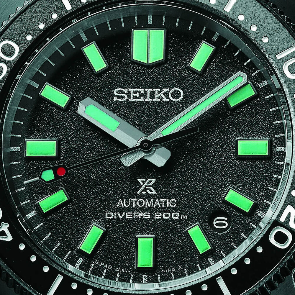 Seiko Prospex Turtle Origin "Night Vision" 41mm Black Dial Black Silicone Strap Watch
