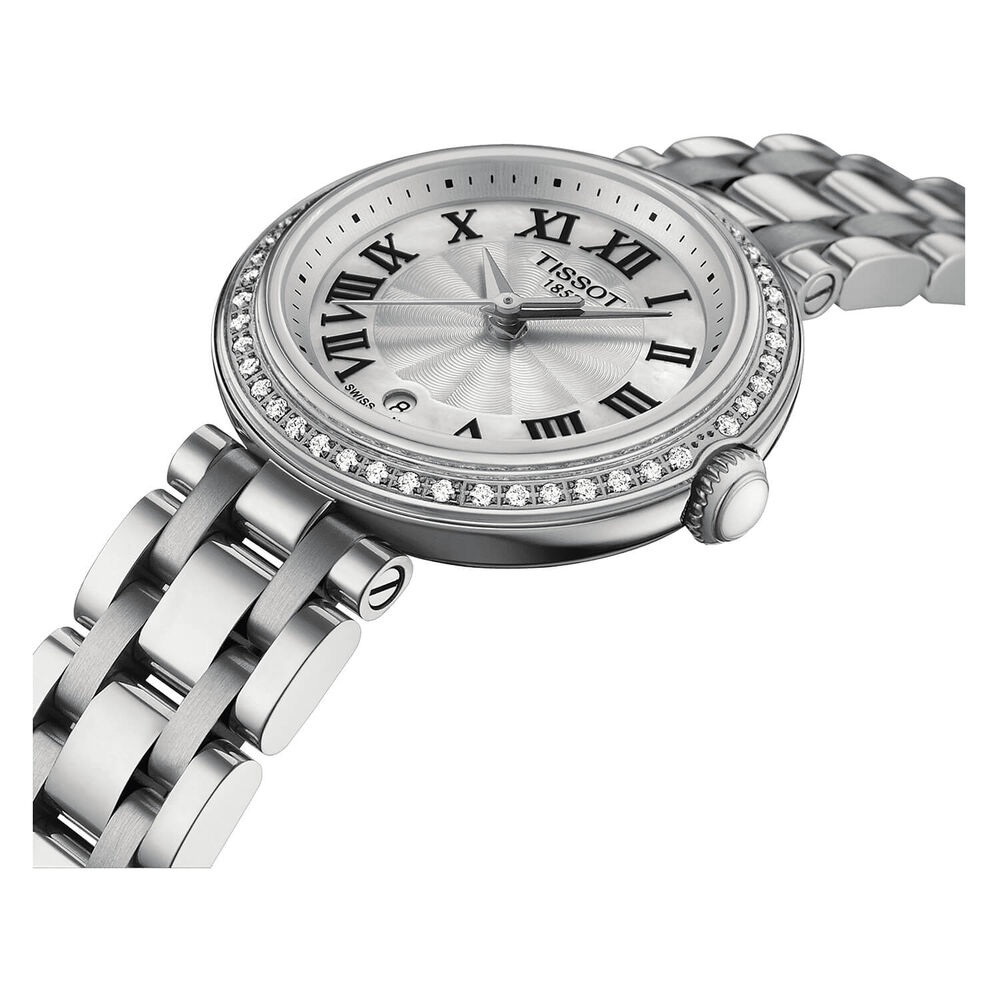 Tissot Bellissima 26mm Silver Dial Diamond Bezel Watch image number 2