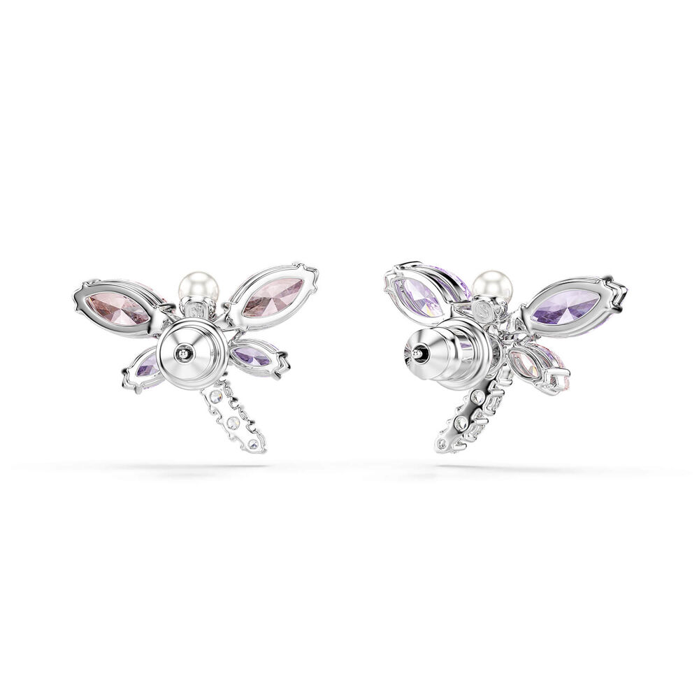 Swarovski x Ariana Grande Multicoloured Crystals & Cubic Zirconia Dragonfly Stud Earrings