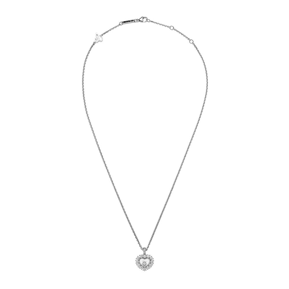 Chopard Happy Diamonds 18ct White Gold 0.64ct Heart Necklace image number 2