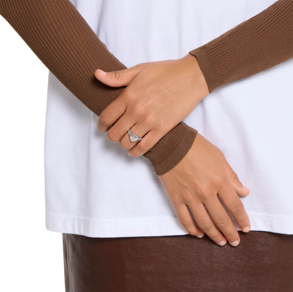 Gucci Blind for Love Silver Heart Signet Ring (UK Size M - N) image number 2