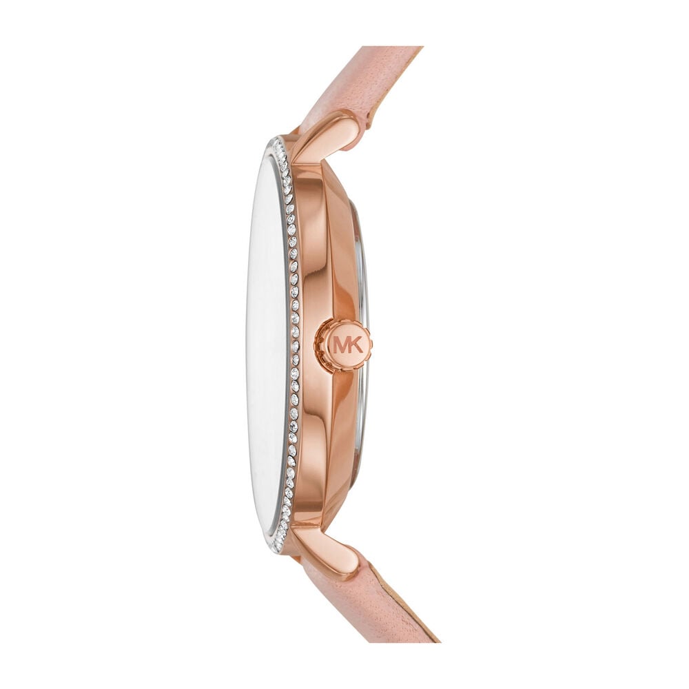 Michael Kors Pyper Pink Leather 32mm Ladies Watch image number 1