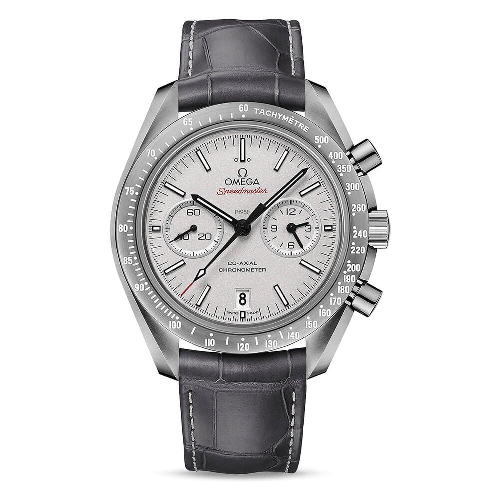 OMEGA Speedmaster 44mm Grey Dial Strap Watch