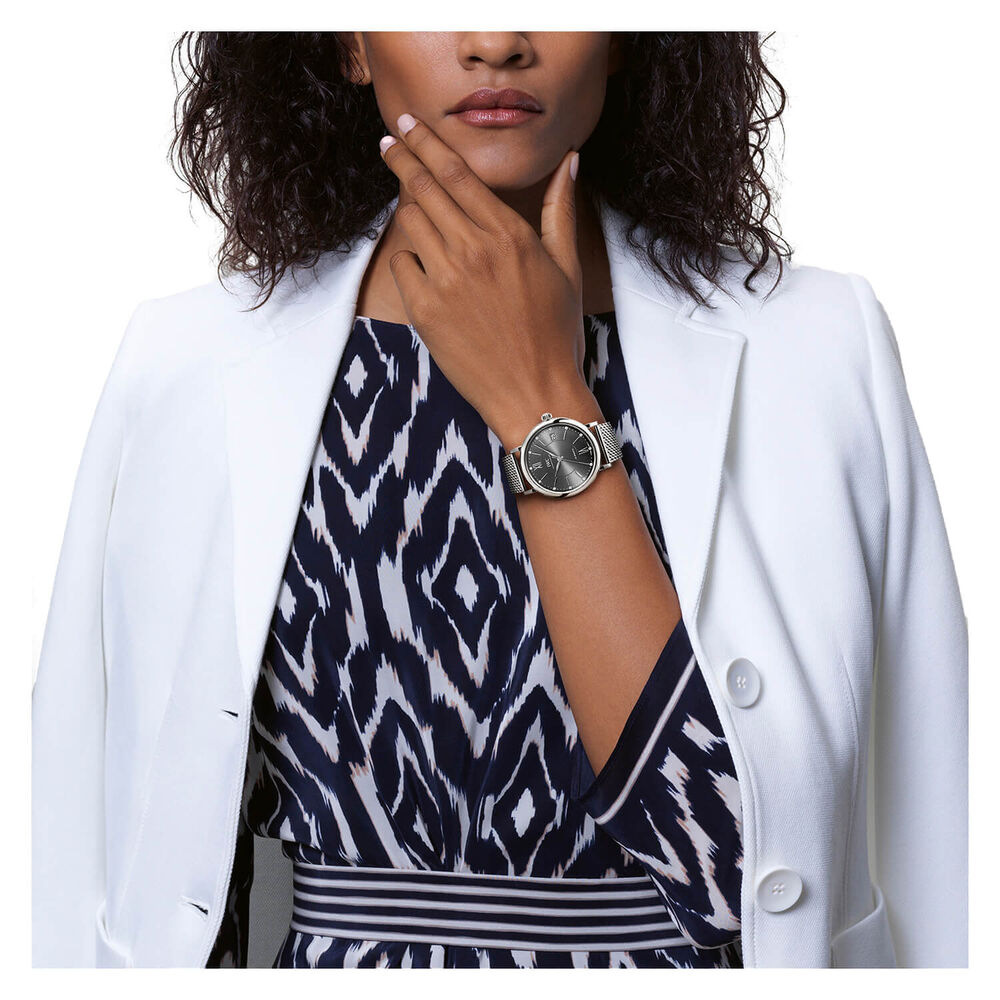 Pre-Owned IWC Schaffhausen Portofino Automatic 37mm Grey Dial Steel Bracelet Watch image number 7