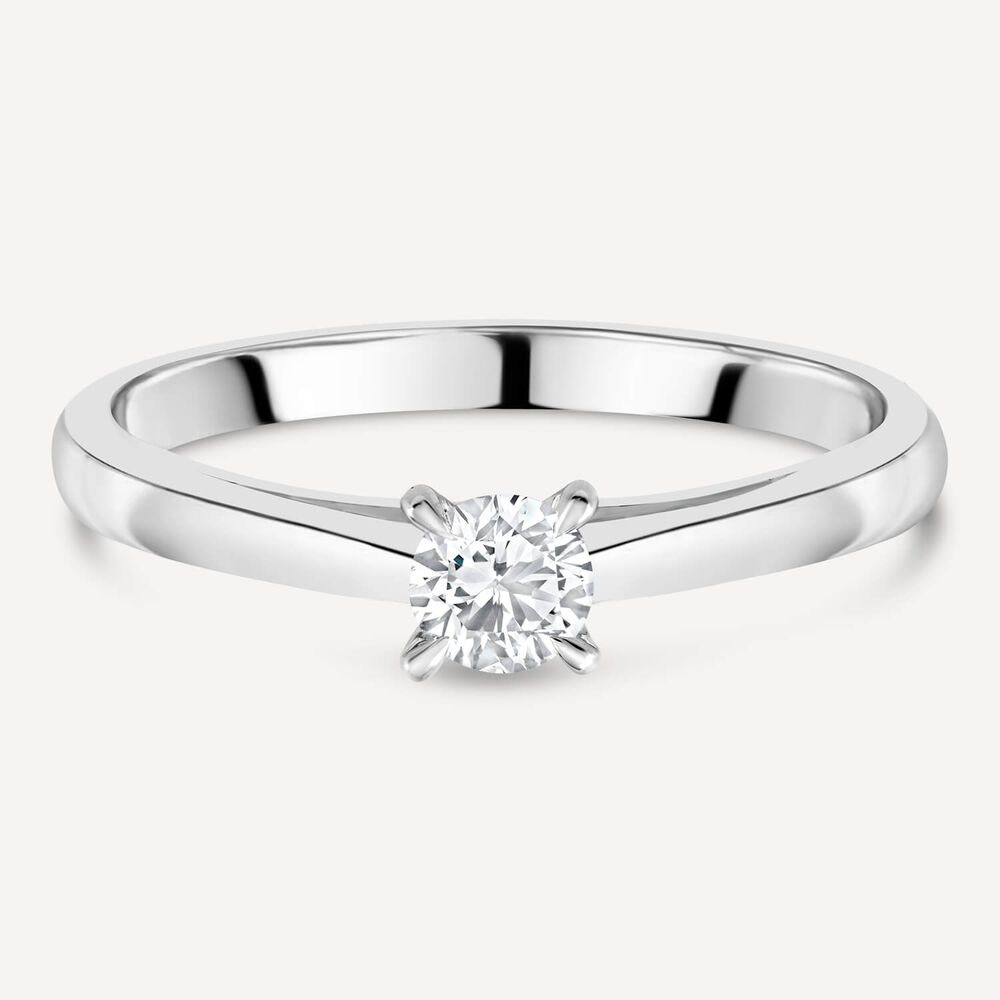 Platinum 0.25ct Amia Diamond Solitaire Ring image number 6