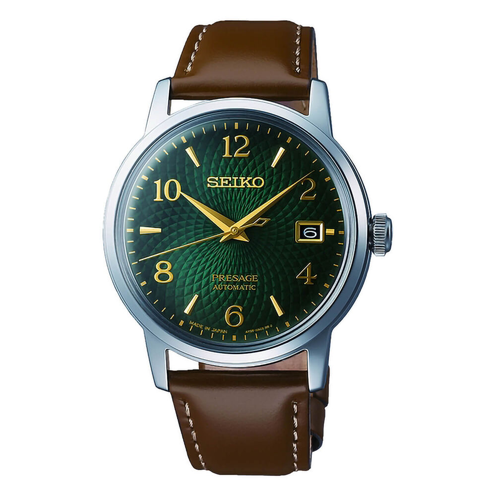 Seiko Presage Cocktail Collection 38.5mm Green Dial Mens Watch