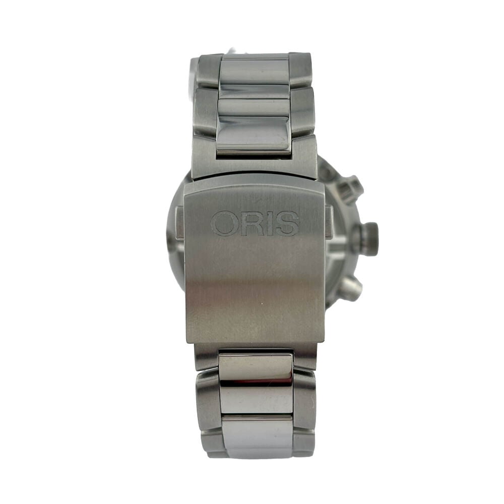 Pre-Owned Oris TT1 Chronograph 45mm Black Dial Steel Bracelet Watch image number 3