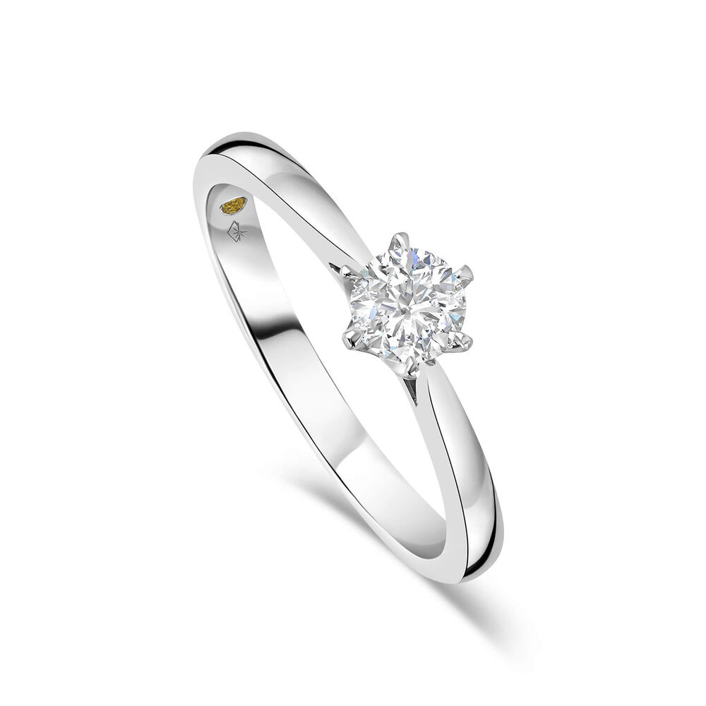 Northern Star 18ct White Gold 0.50ct Solitaire Diamond Ring
