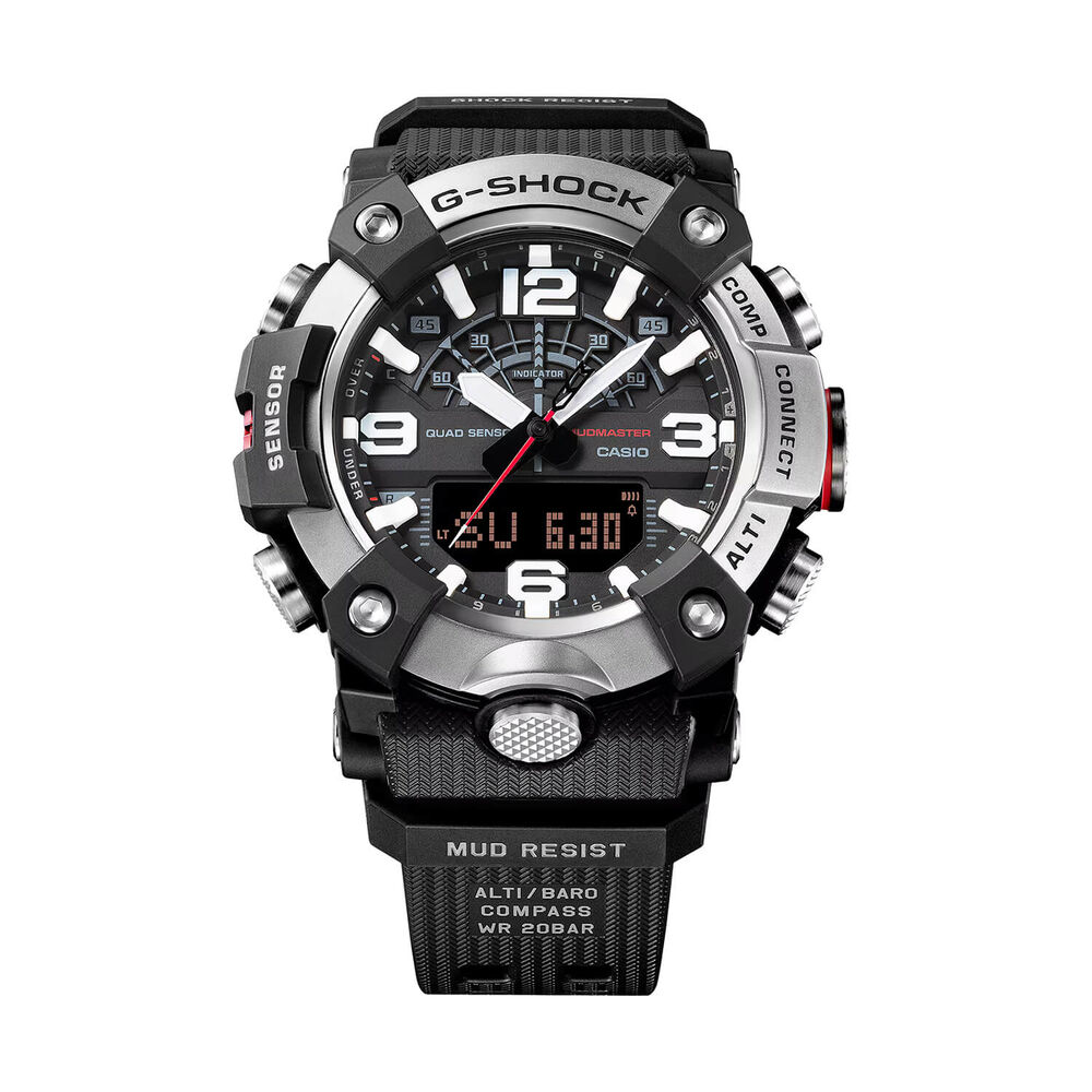 G-SHOCK Master of G Mudmaster 55.4mm Dial Black Resin Strap Watch