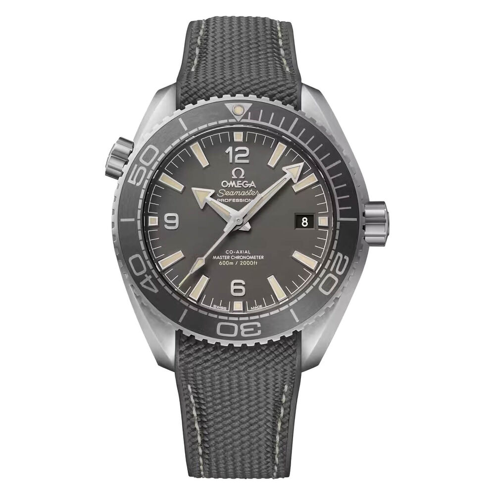 OMEGA Seamaster Planet Ocean 600M 43.5mm Grey Dial Rubber Strap Watch image number 0