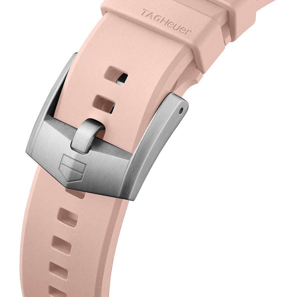 TAG Heuer Formula 1 Solargraph Pink Dial Rubber Strap Watch