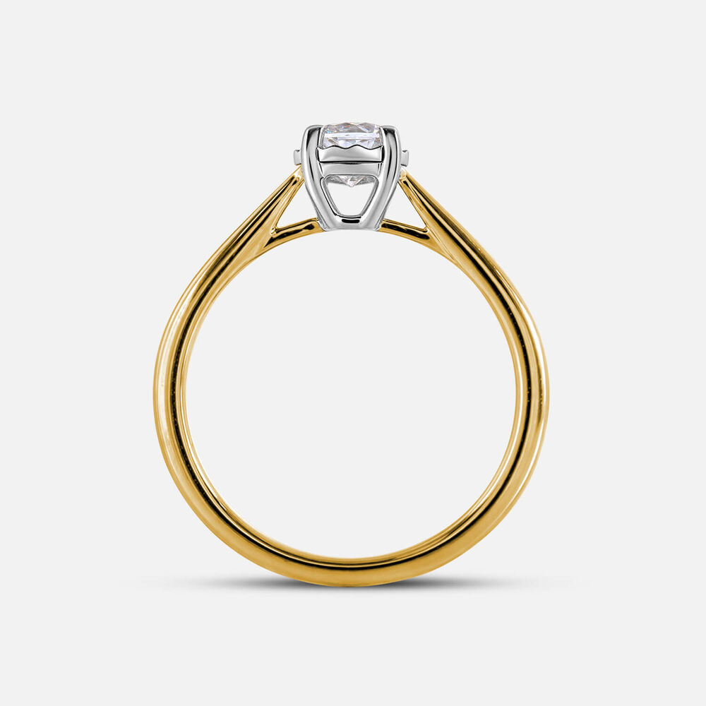 Prism 9ct Yellow Gold 0.33ct Round Brilliant Diamond Solitaire Ring
