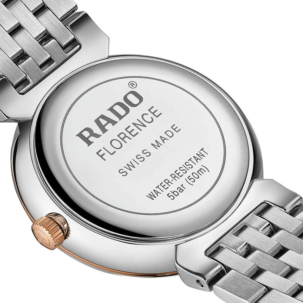 Rado Florence 30mm Champagne Dial Steel & Rose Gold PVD Bracelet Watch image number 3
