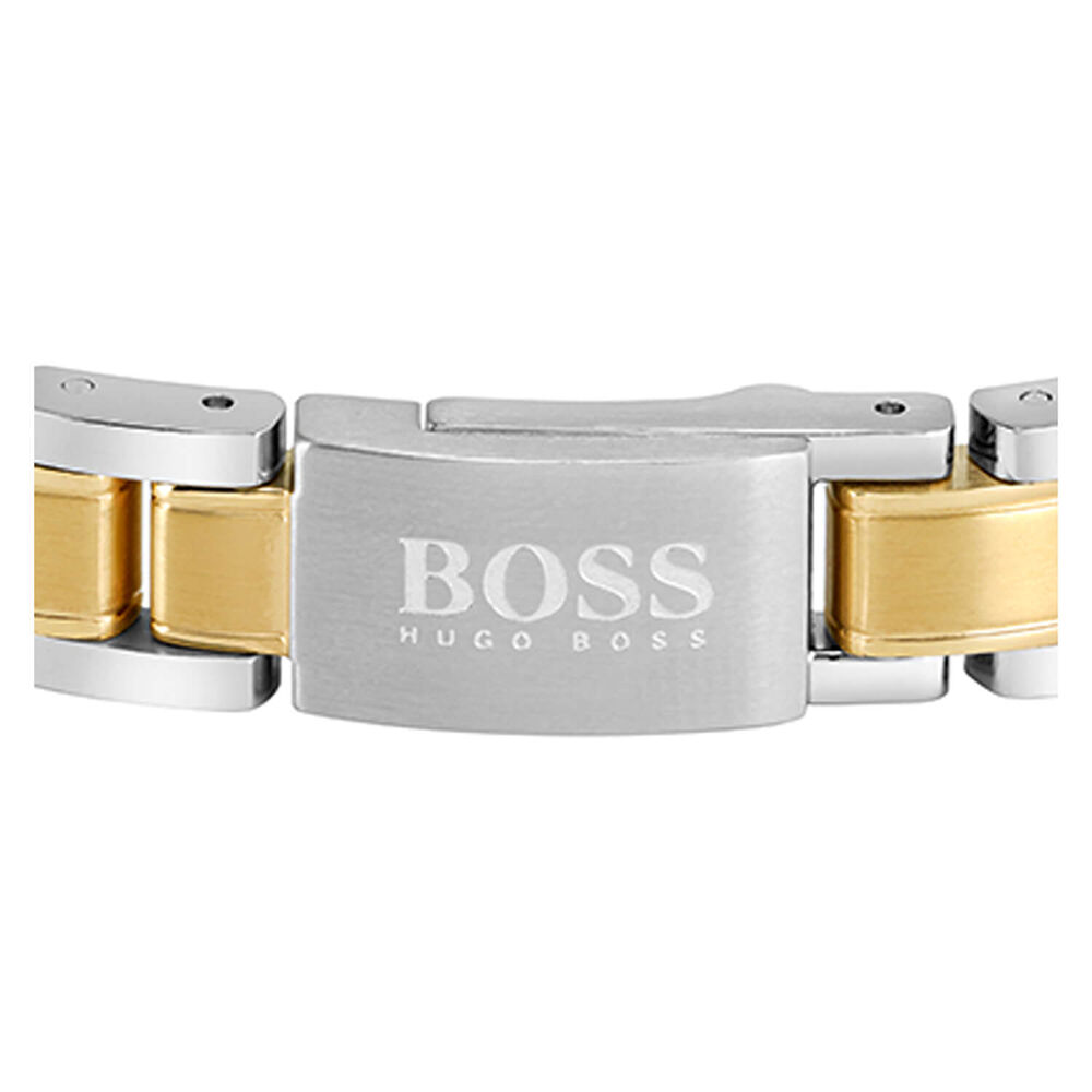 BOSS Gents Metal Link Essentials Two-Tone Bracelet