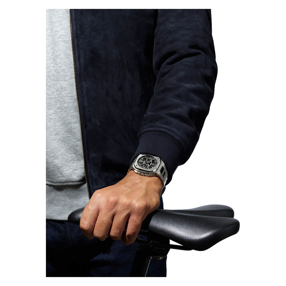 Bell & Ross BR05 Chrono Black Dial Steel Case Bracelet Watch image number 7