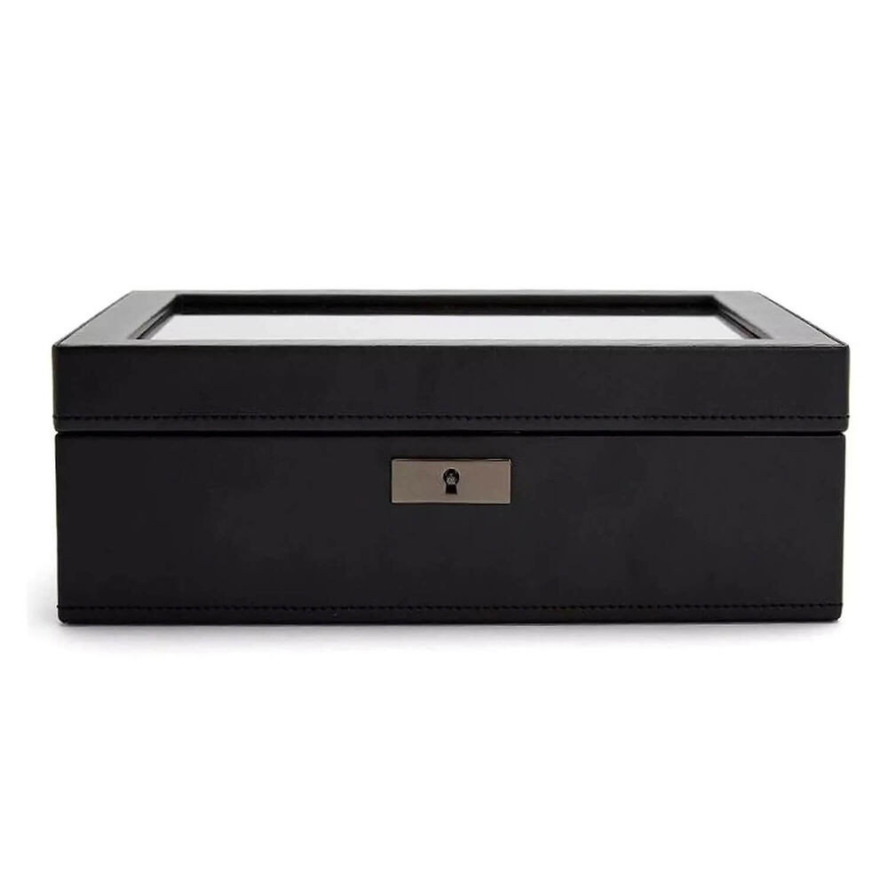 WOLF Axis 8 Pc Powder Coat Finish Vegan Leather Watch Box