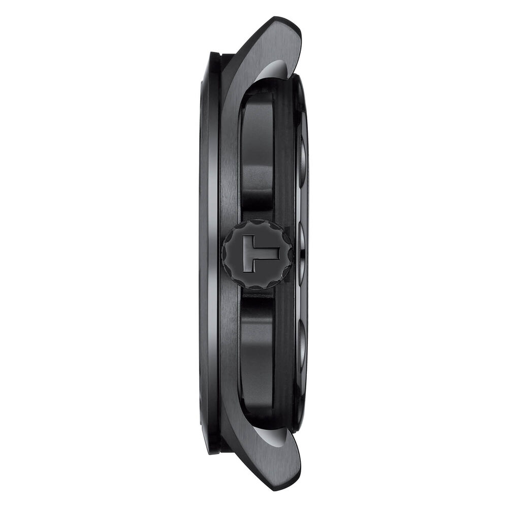 Tissot T-Race Tour De France  45mm Black Dial Yellow Detail Steel Case Black Strap Watch image number 2
