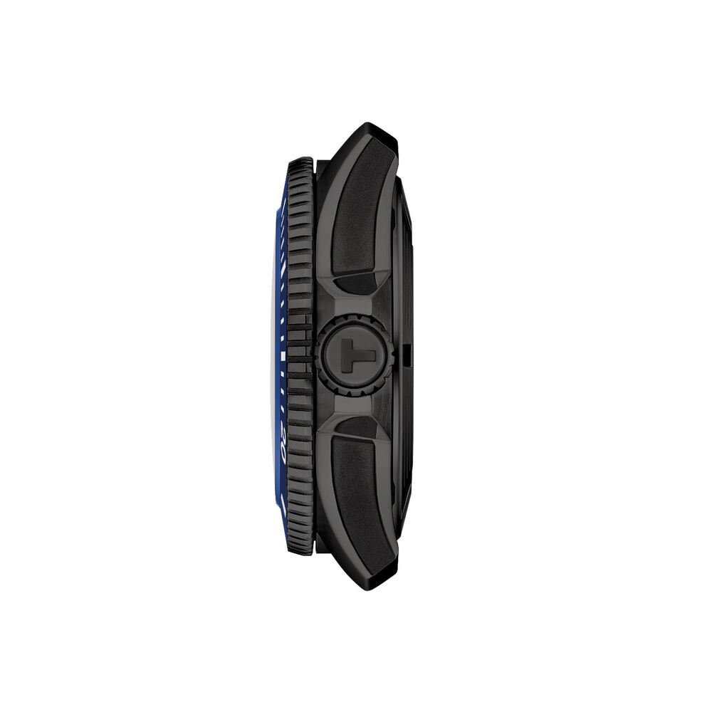 Tissot Seastar 2000 44mm Blue Gradient Dial Blue Bezel & Leather Strap Watch
