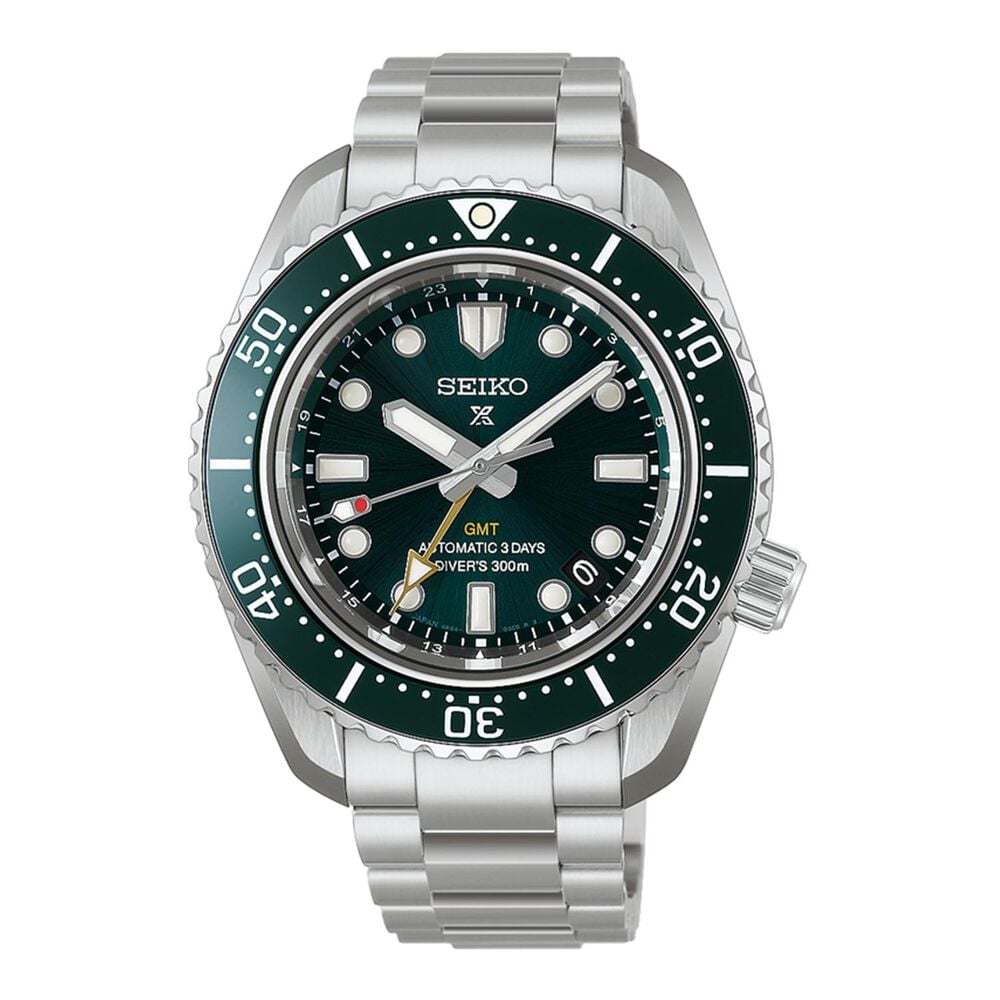 Seiko Prospex Diver's 1968 300M Heritage GMT Pacific Green 42mm Dial Steel Bracelet Watch