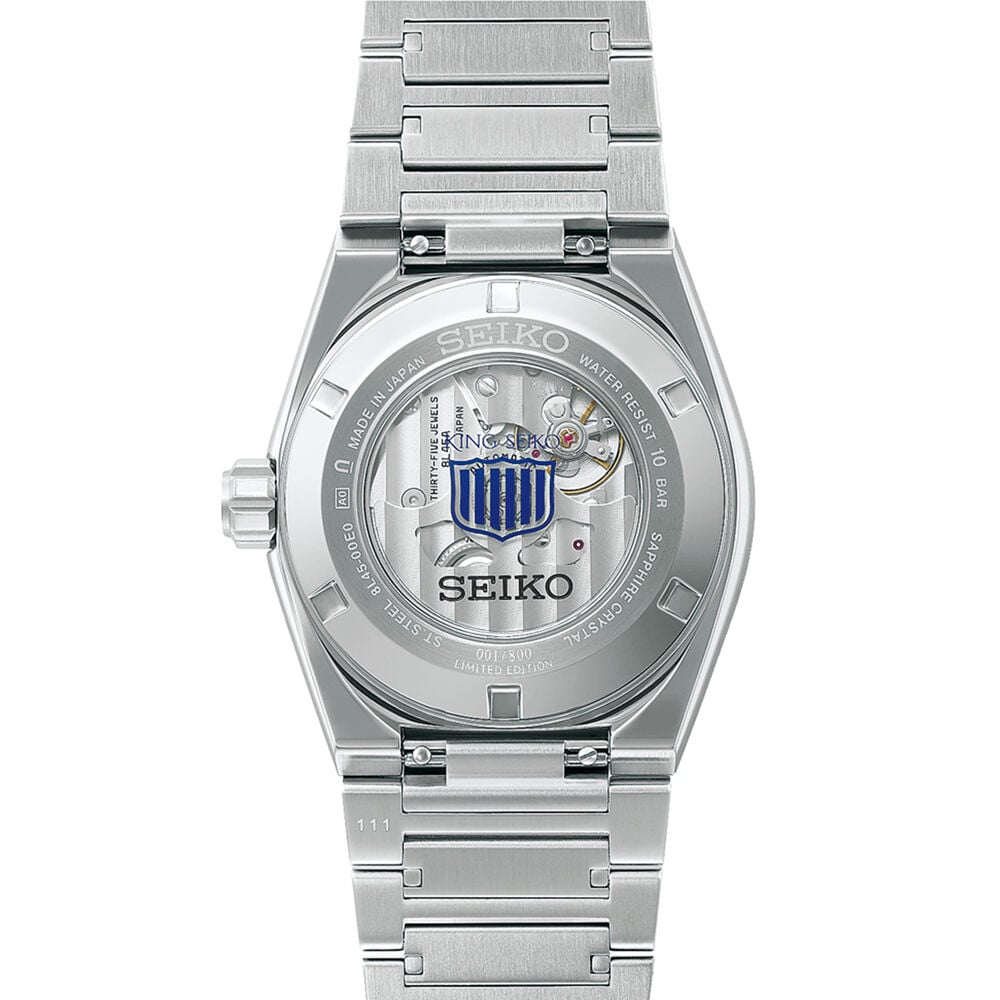 Seiko 145th Anniversary King Seiko Vanac Limited Edition White 41mm Dial Steel Bracelet Watch