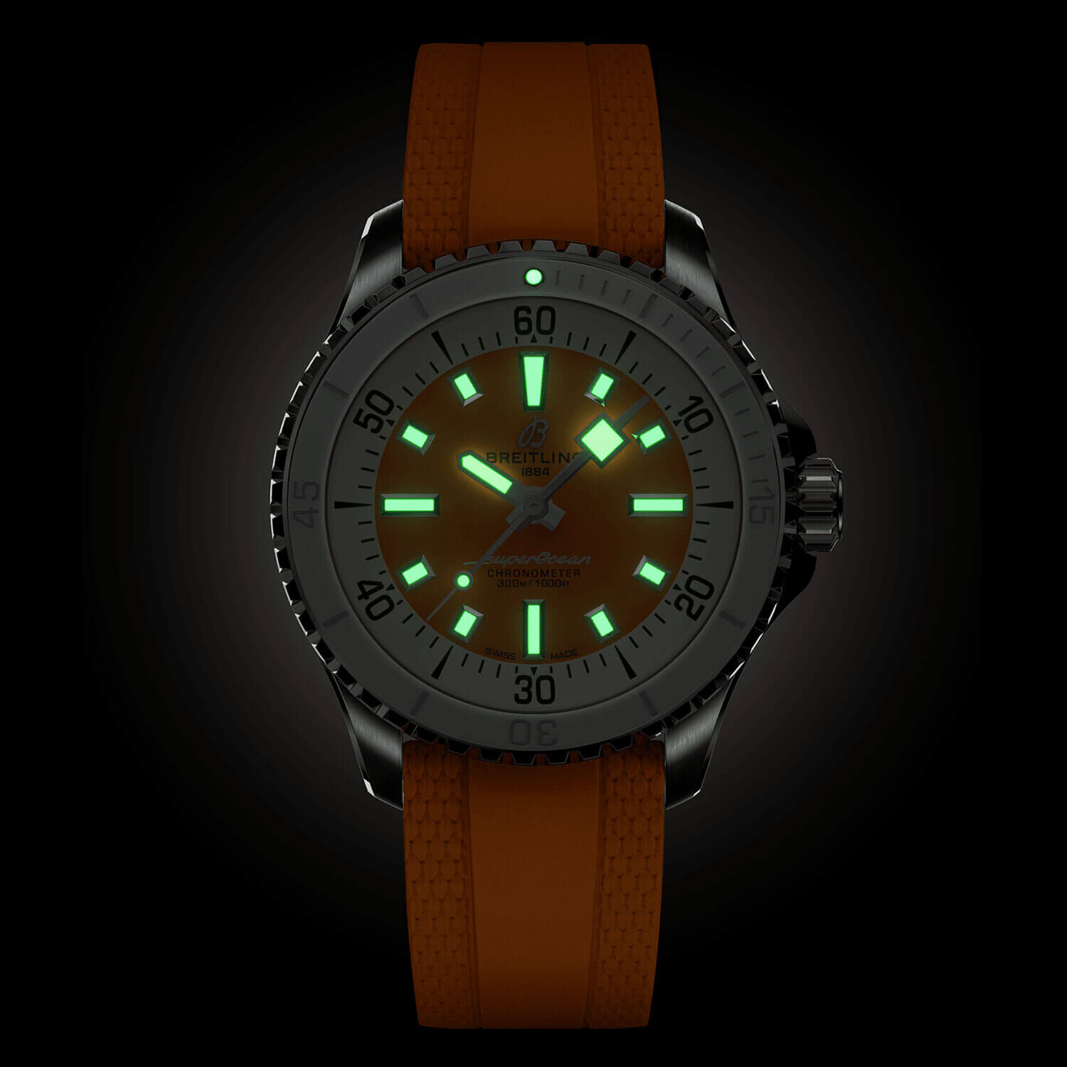 Breitling superocean deals 36 orange