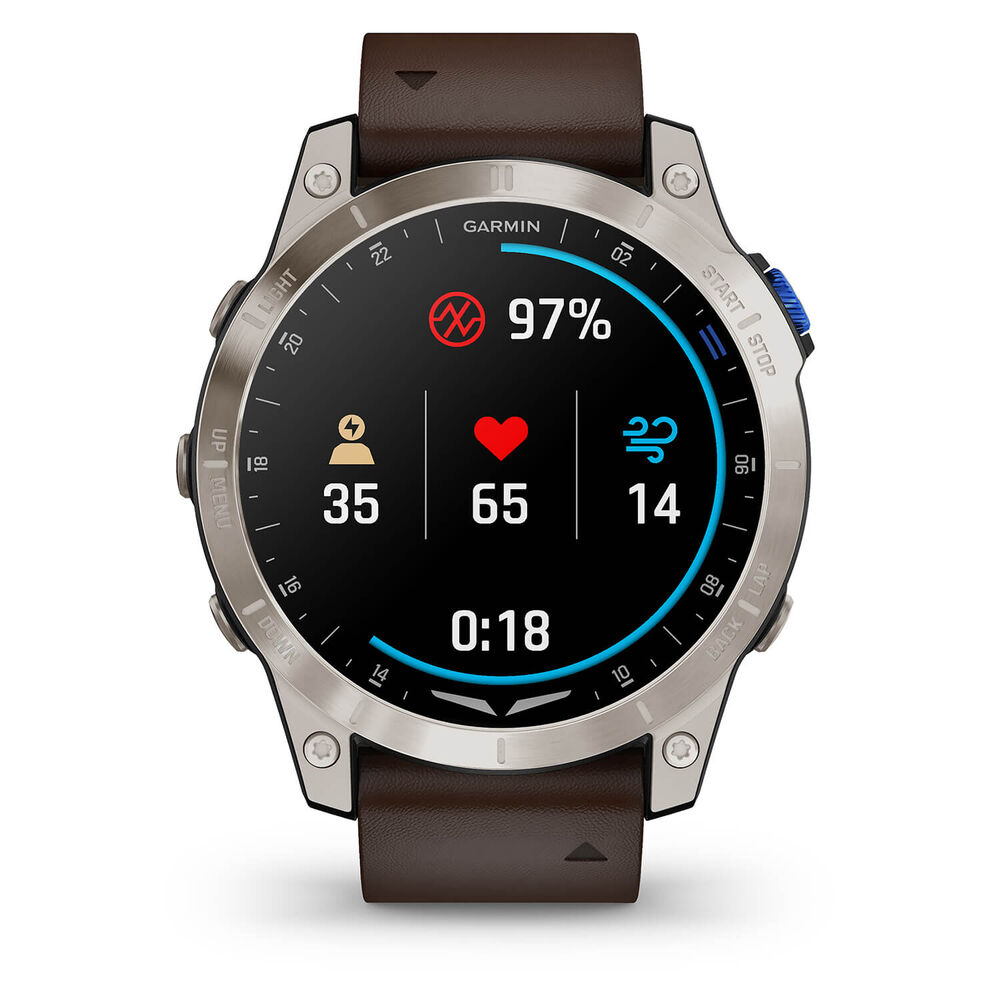 Garmin D2 MACH 1 Multifunction Titanium Case Strap Watch image number 3