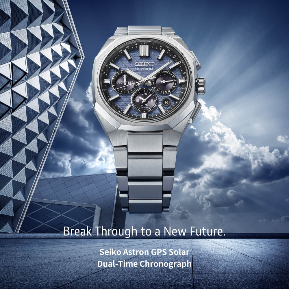 Seiko Astron 'Tesselate' 5X63 Nebula Grey Dial Titanium Bracelet Watch