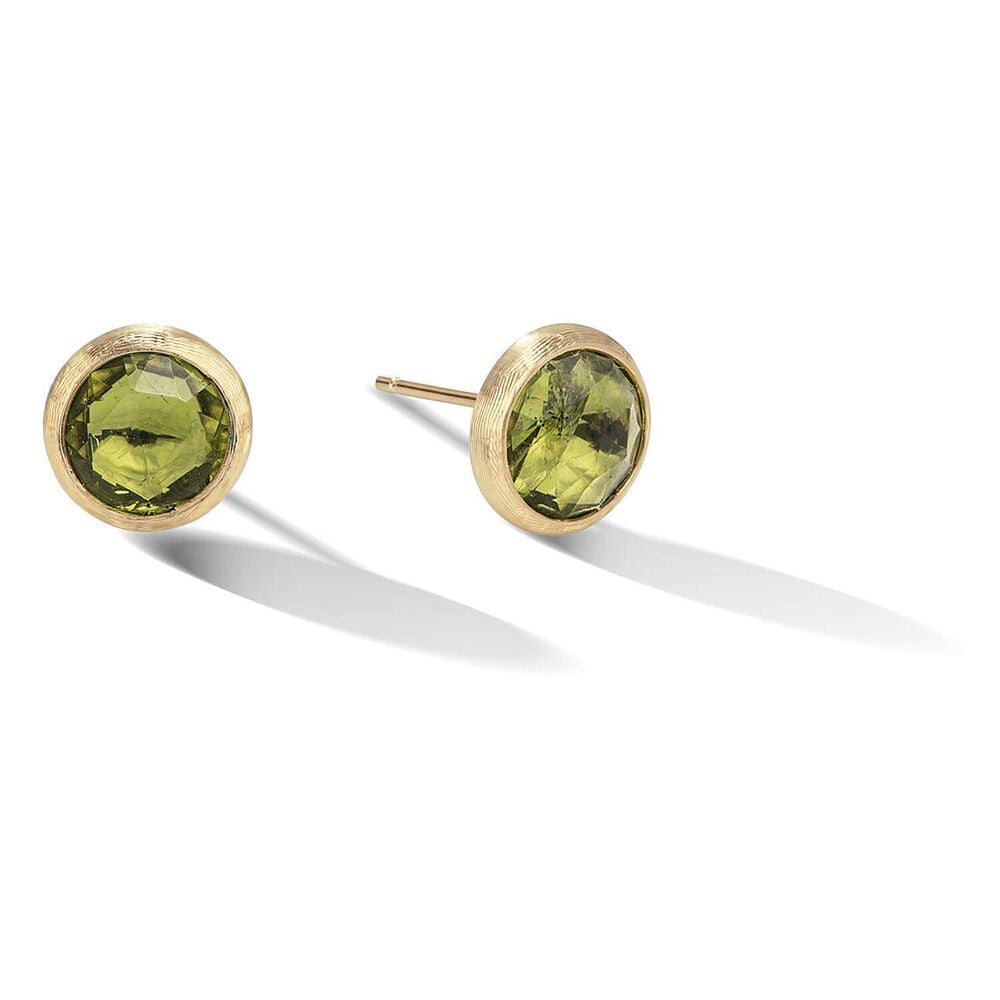 Marco Bicego Jaipur 18ct Yellow Gold Peridot Stud Earrings image number 0