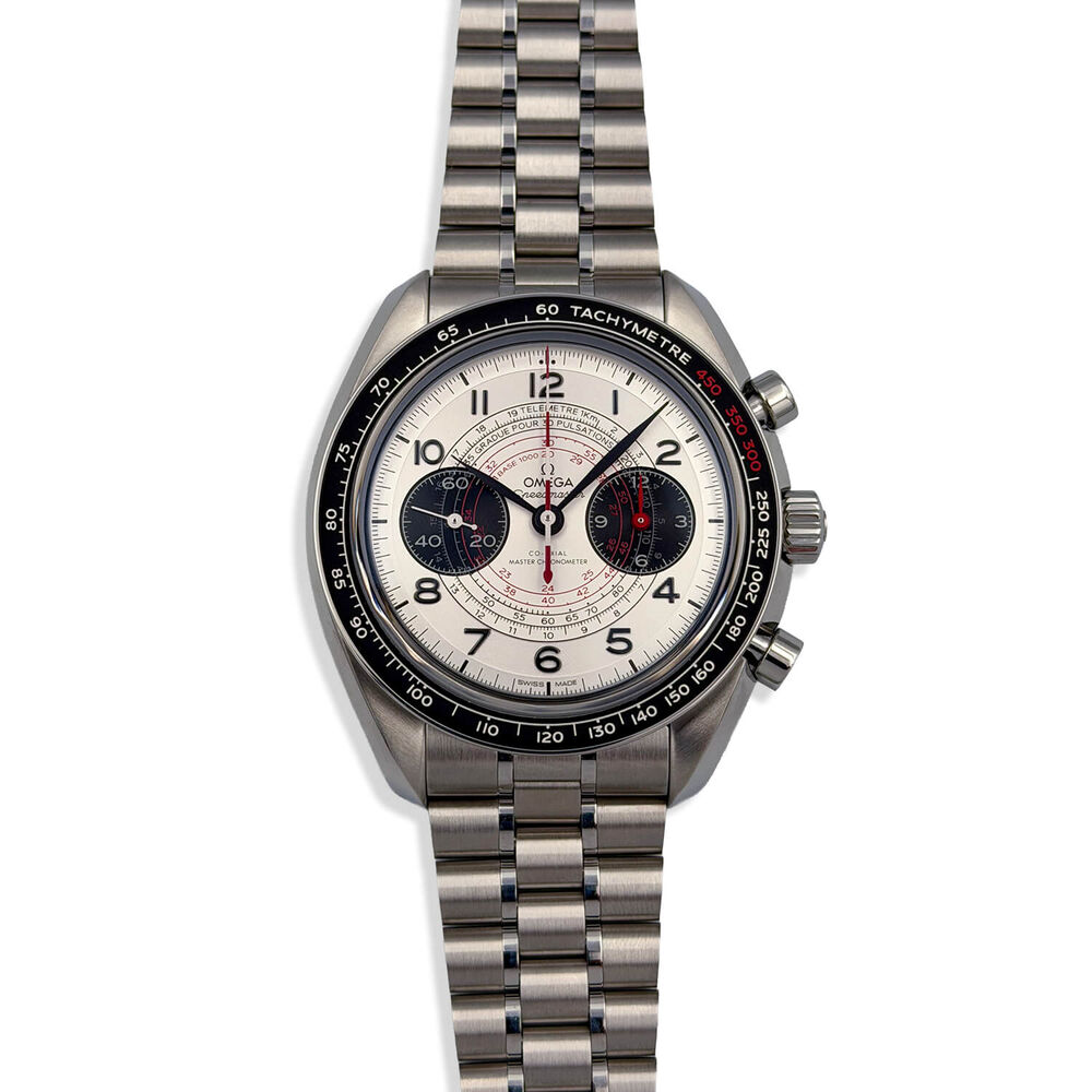 Pre-Owned OMEGA Speedmaster Chronoscope 43mm Silver Dial Steel Bracelet Watch