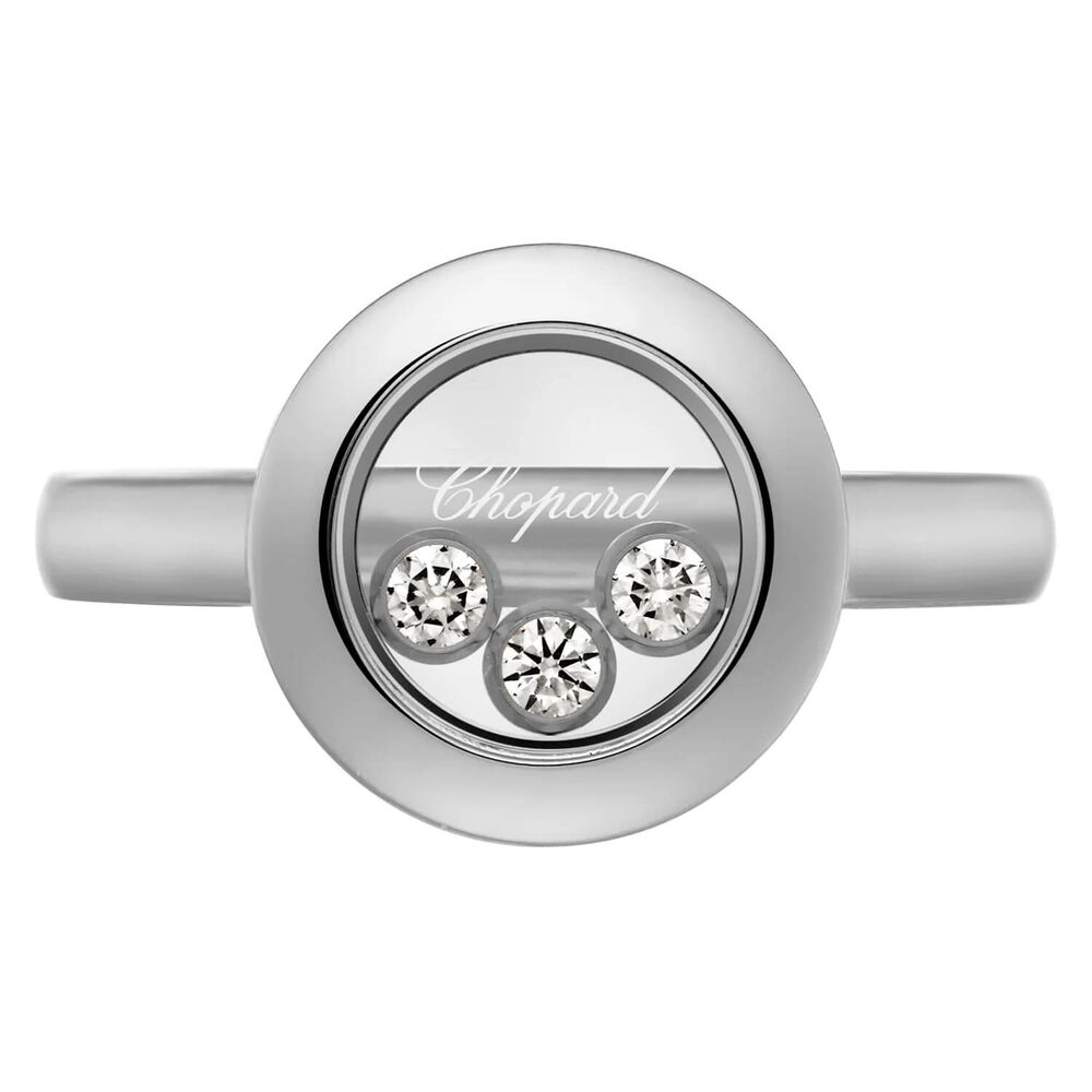 Chopard Happy Diamonds Icons 18ct White Gold 0.15ct Diamond Ring (UK Size M - N) image number 1