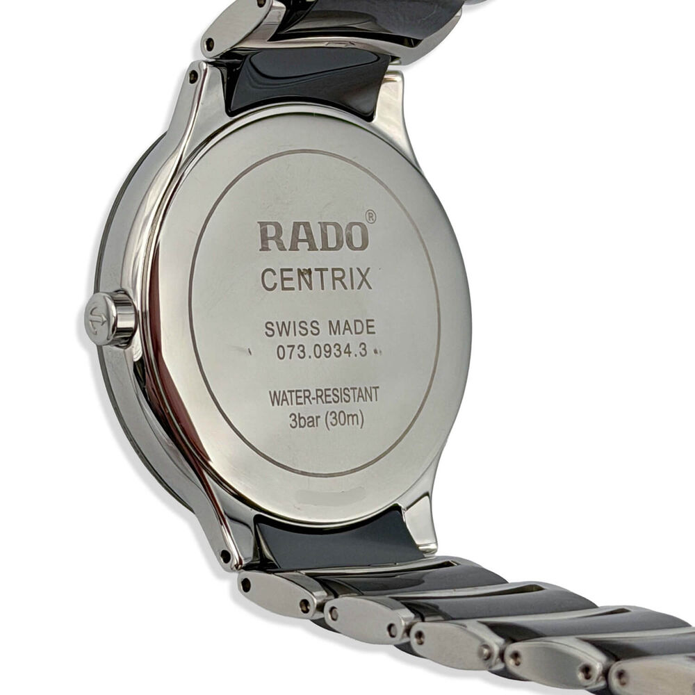 Pre-Owned Rado Centrix Men's Black Ceramic Bracelet Watch