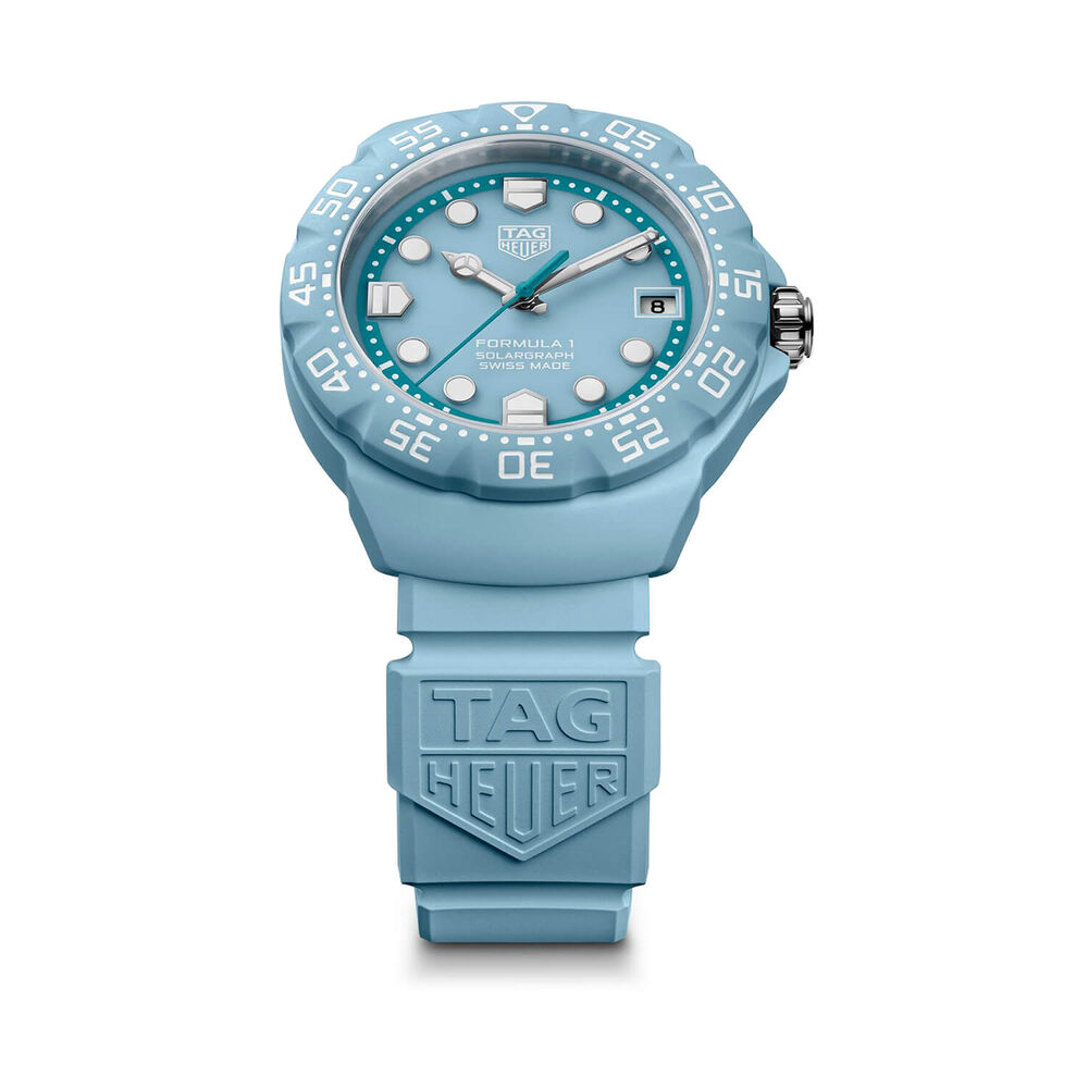 TAG Heuer Formula 1 Solargraph Blue Dial Rubber Strap Watch
