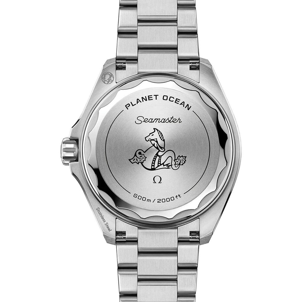 OMEGA Seamaster Planet Ocean 600M 42mm Black Dial Orange Bezel Steel Bracelet Watch image number 3