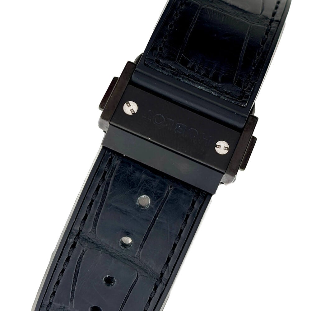 Pre-Owned Hublot Classic Fusion 42mm Skeleton Dial Black Leather Strap Watch image number 2