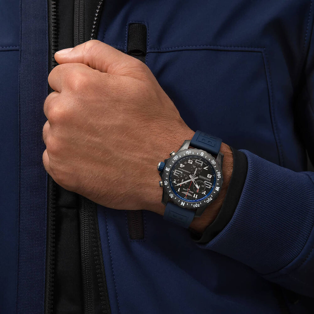 Breitling Endurance Pro 44mm Blue Detail Rubber Strap Watch image number 4