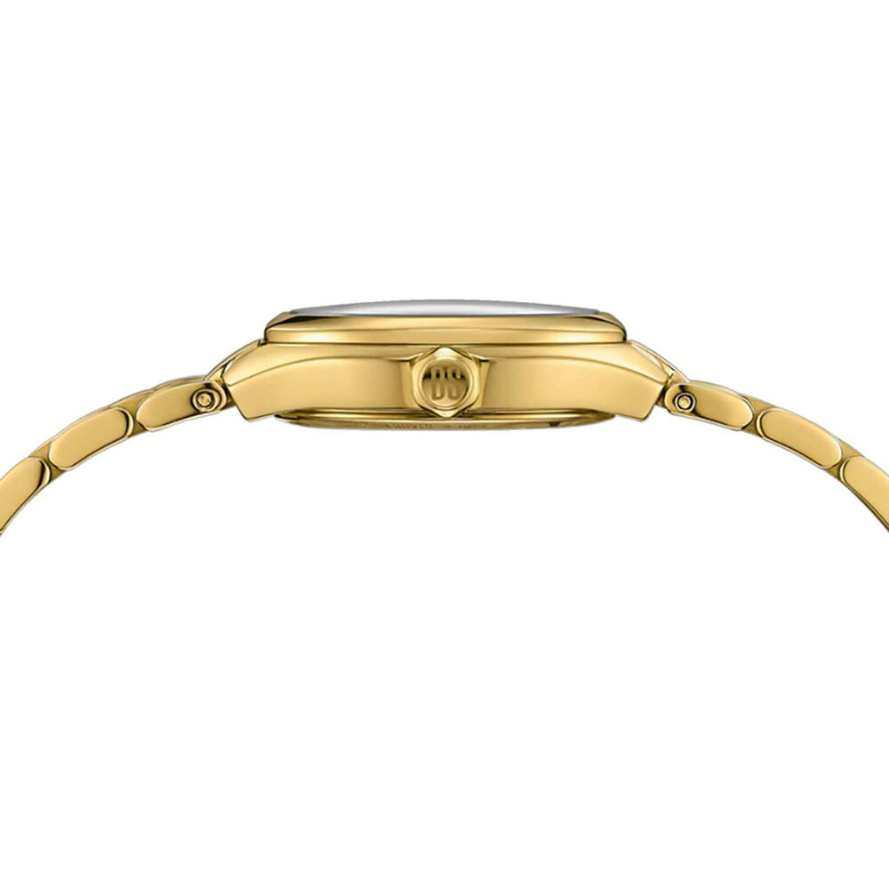 Certina DS-2 25mm White Mother of Pearl Dial Gold Tone Steel Bracelet Watch