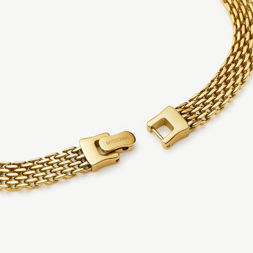Missoma 18ct Gold Plated Steel Heirloom Chain Choker Necklace