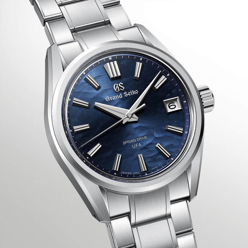 Grand Seiko Evolution 9 'Lake Suwa Summer Sun' Spring Drive UFA 37mm Steel Bracelet Watch