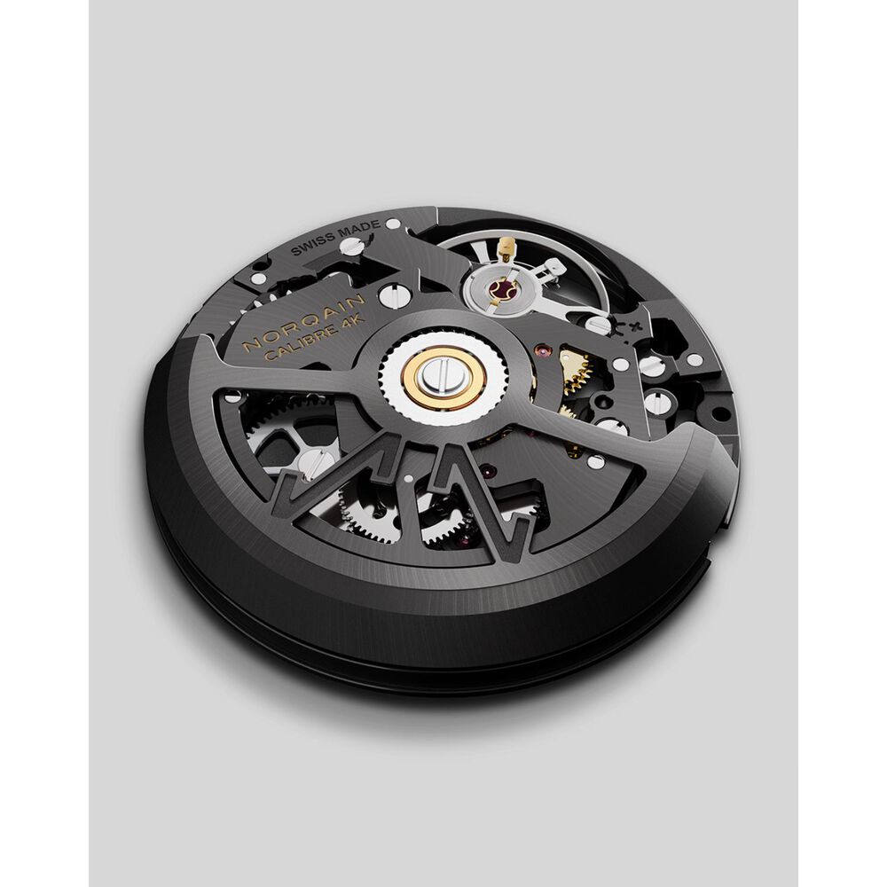 NORQAIN Wild ONE Skeleton X-Lite 41mm Dial Black & Yellow Rubber Strap Watch